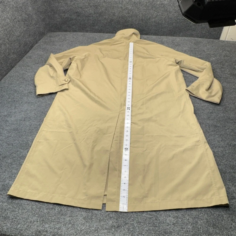 Vintage LL Bean Trench Coat Mens XL Tan Rain Overcoat Mac Jacket Oxford 0X723